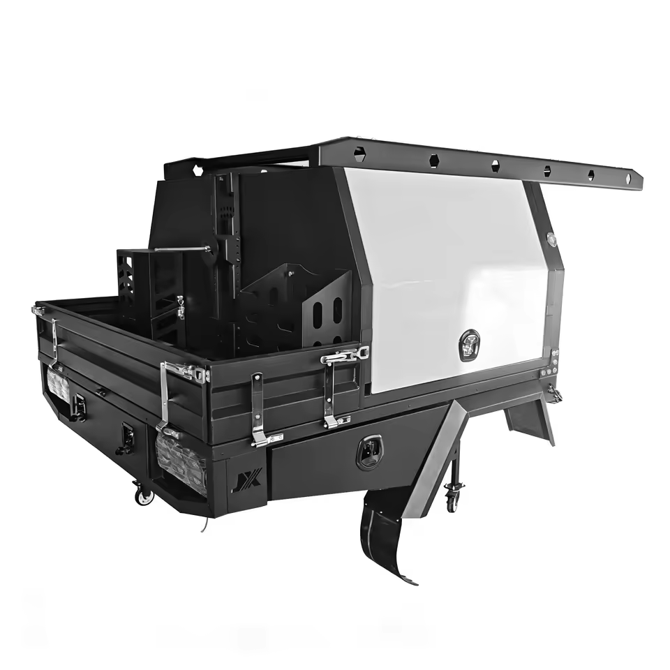 Dual Cab Aluminum Ute Tray Canopy 4x4 Pickup Truck Heavy Duty Utility Storage Body OEM Supplier Canopy004