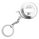 Senda Tools Power Tape 2M Stainless Steel Self Winding Measuring Tape Keychain Metric Mini Tape Measure