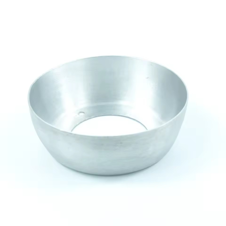 OEM Customer Made Stainless Steel Aluminum Sheet Metal Copper Brass Deep Drawn Stamping Spinning Forming Bowl Parts