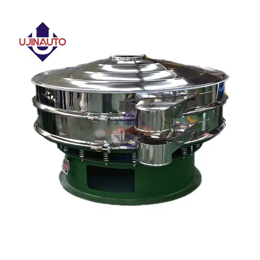 Industrial Grade Round Vibrating Separator Stainless Mesh Rotary Sifter for Non Metallic Mineral Powder Sifting Work
