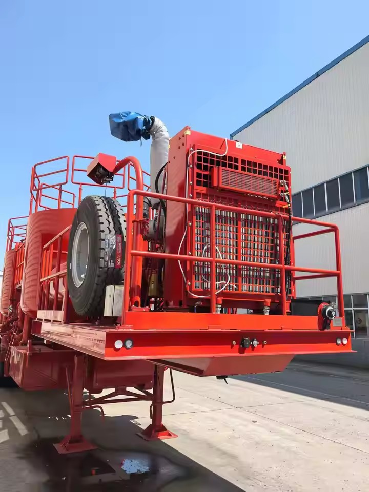 35m³ Cementing Unit Trailer 15000psi High Pressure Mixing System for Oilfield Gas Well Cementing Oilfield Cementing Equipment