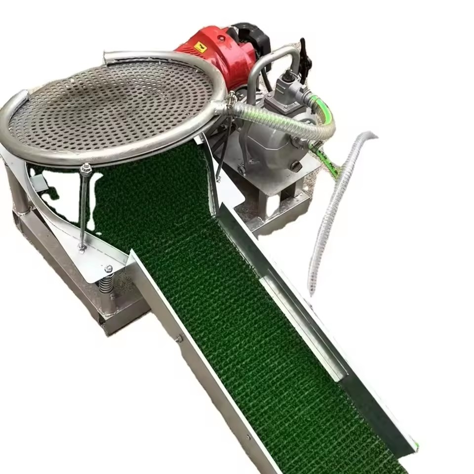 Portable Gold Mineral Separator Vibrating Sluice System for Small-Scale Alluvial Mining and Washing Operations