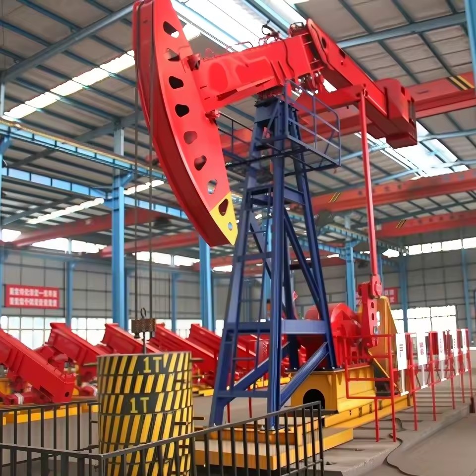High Load Capacity API Certified Pumping Unit for Deep Oil Wells Gearbox Motor Robust Mechanical Design Reliable Operation