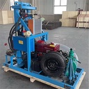 New 120-Meter Small Hydraulic Diesel Well Drilling Rig for Civilian Household Agricultural Field Irrigation 220V Gear Engine