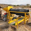 Portable Mineral Separator Gold Panning Equipment Vibrating Sluice Box Gasoline Engine River Sand