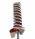 JCX FRP Spiral Chute Motor Mineral Processing High Efficiency Gravity Separator 1-1.5t/h Capacity 1 Year Warranty Long Service