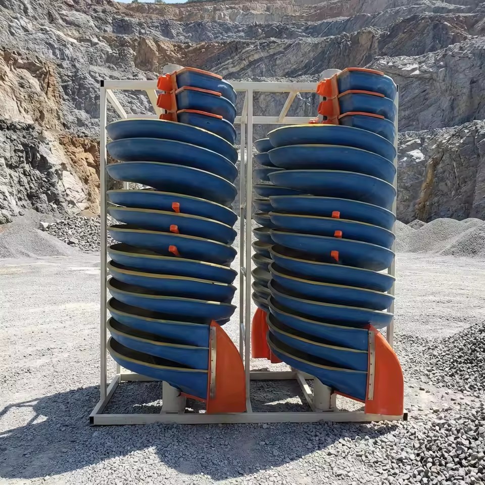 Beach Sand and Silica Sand Processing Mineral Spiral Separator with PLC Core Components Patented High Rigidity Design