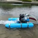 4 Inch Alluvial Placer Gold Mining Dredge Boat River Gasoline Engine Driven Portable High Recovery