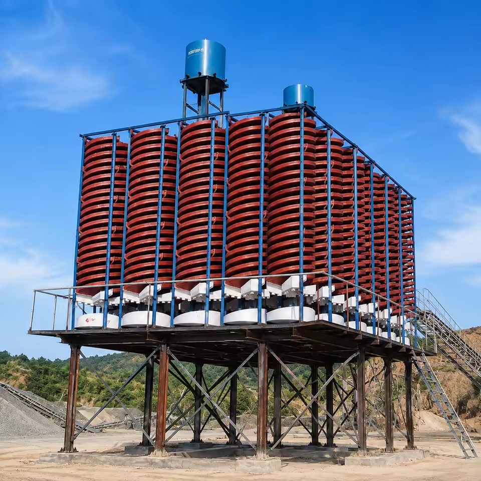 Professional Gold Spiral Concentrator Equipment Gravity Separation Machine for Alluvial Gold Recovery System