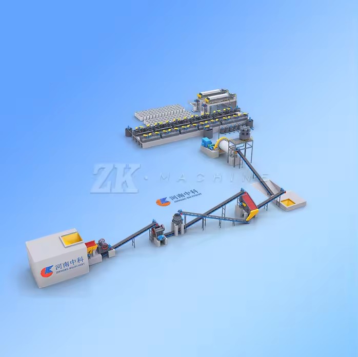 Graphite Lead Zinc Copper Gold Iron Ore Concentration Flotation Beneficiation Separator Machine