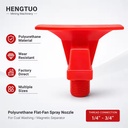 Wear Resistant Polyurethane Spray Nozzle for Coal Washing Plant Mining Equipment Threaded Water Nozzle Hengtuo Brand ISO