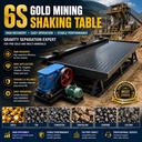 6S Gold Mining Shaking Table High Recovery Gravity Separator Machine Gold Tin Tungsten Tantalum Chrome Ore Mineral Processing