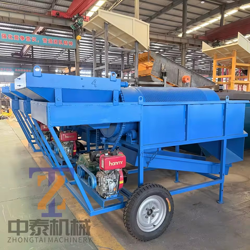 Factory Direct Sales Portable Small Movable Gold Washing Trommel Screen, Suitable for Narrow Areas for African Alluvial Gold