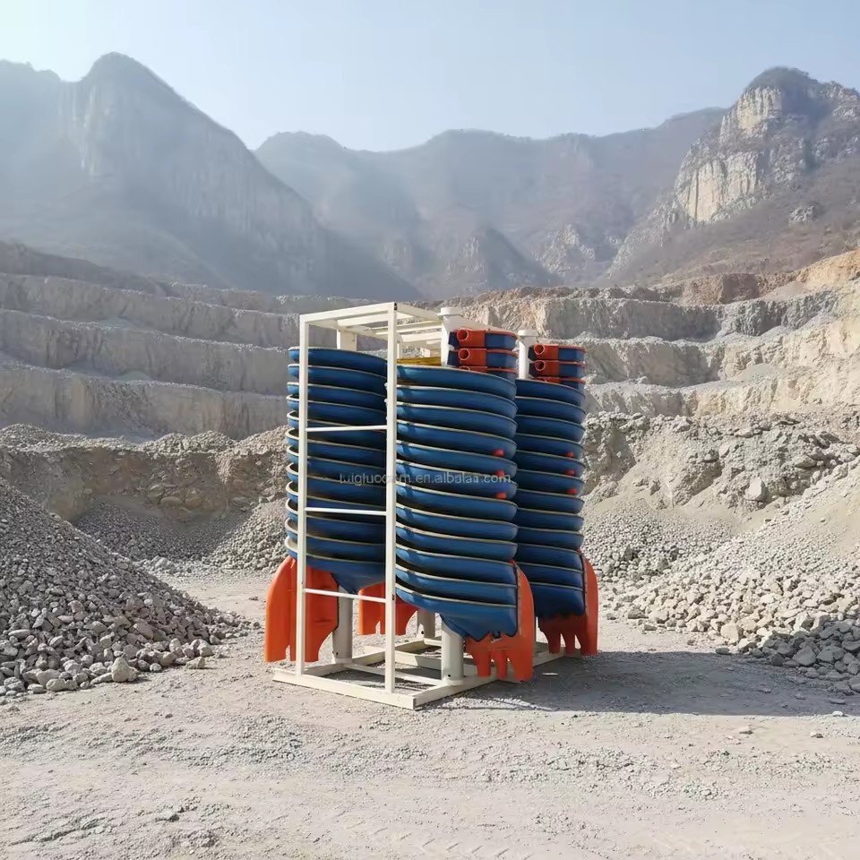 PLC Controlled Gold Iron Ore Mineral Processing Spiral Separator Machine with Patented Technology Light-weight & Wear-resistant