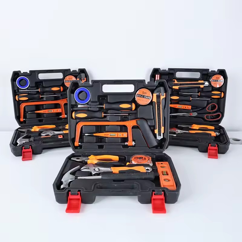 Automotive Maintenance Emergency Hardware Toolbox Home Universal Wrench Tool Set Gift DIY Hard Box Plastic Manual Tool Set