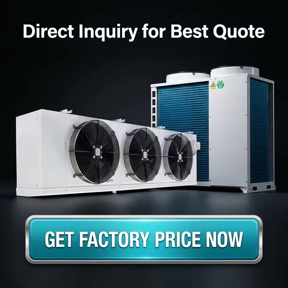 Aircon Refrigeration Equipment Energy Saving R410A Condensing Unit HVAC Parts Blast Freezer for Commercial Cold Room Storage