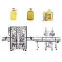 Factory Latest Double-head Gear Pump 3L 5L Plastic Bottle Oil Filling Machine Automatic Crawler Capping Machine
