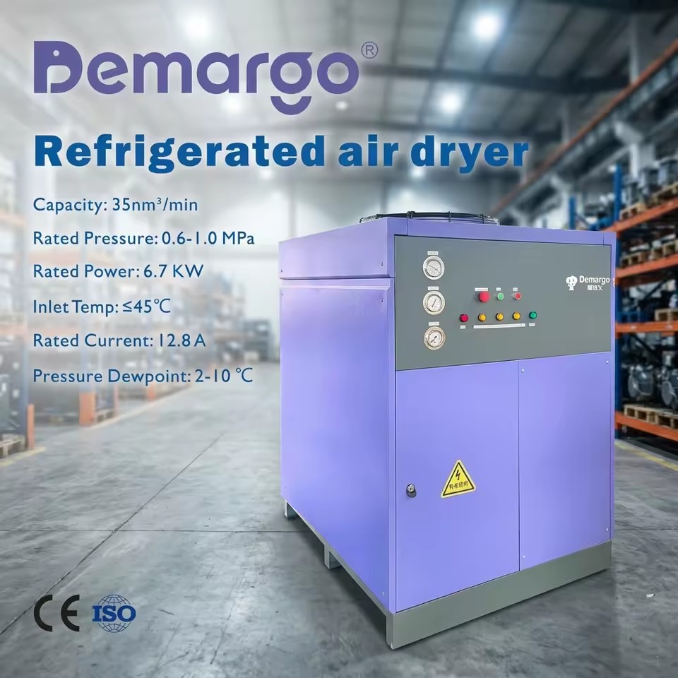 High Efficiency Industrial Compressed Air Refrigerated Dryer Energy Saving Air Drying Equipment