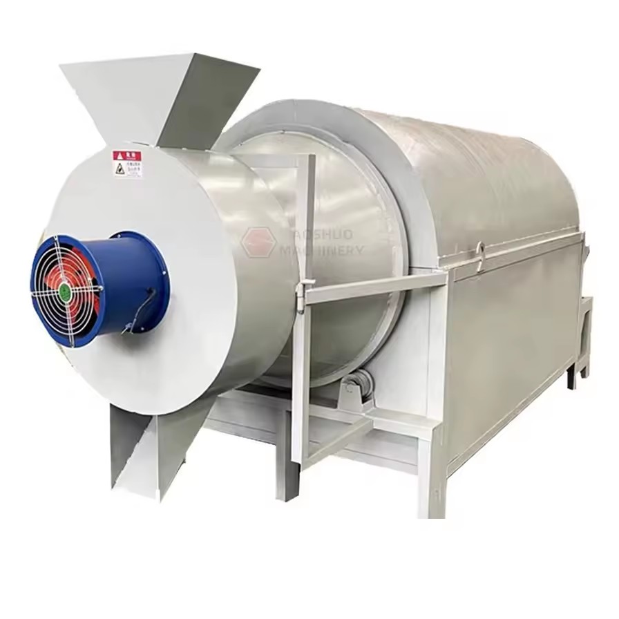 Automatic Soybean Grain Cereal Dryer Energy-Saving Brewery Waste Wood Dryer Rotary Drum Dryer Machine for Sludge