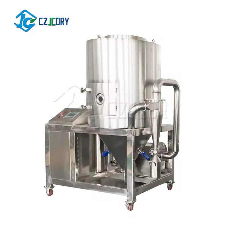 LPG High Speed Centrifugal Spray Drying Equipment PLC Core Stainless Steel Construction Energy Saving Multifunctional Fresh Milk