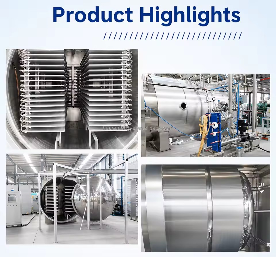 20m² Energy Saving Vacuum Freeze Dryer with Siemens PLC Radiant Heating Lyophilizer for Commercial Food Production
