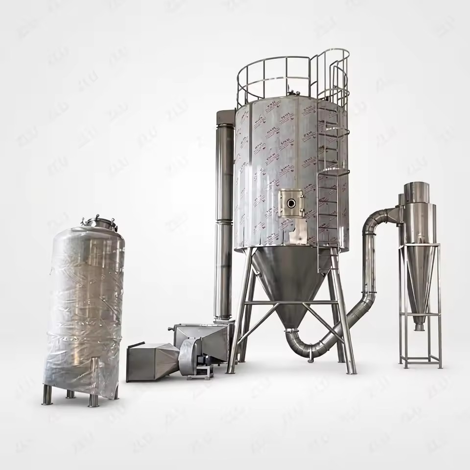 ZLU Stainless Steel Automatic Centrifugal Spray Drying Machine with Pump & PLC for Detergent Powder & Milk Powder Energy Saving