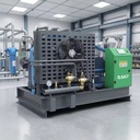 ZAKF 22KW High Pressure Air Booster Compressor 40 Bar 6m³/min Industrial Booster for PET Plastic Blowing Molding