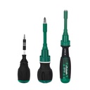 10-in-1 Mini Multifunctional Hardware Tool Set Phillips Head Screwdriver Magnetic Ratchet Disassembly/Repair DIY Industrial