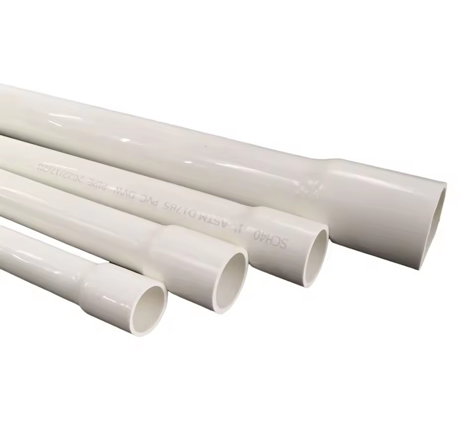 Wholesale SCH40 UPVC Water Supply All Size Available High Quality Plastic Pipe with Bell End