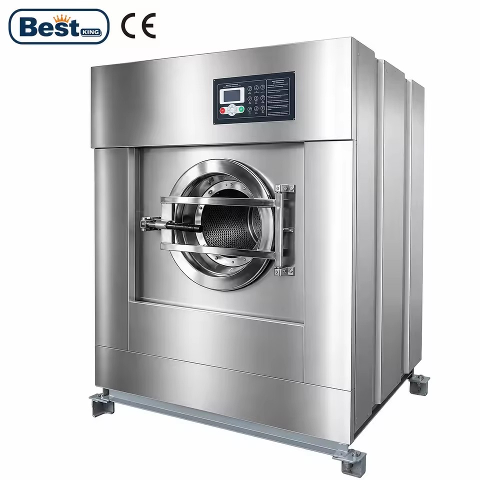 Energy Saving Fully Automatic Washer Extractor Dryer Combo 25kg Industrial All-in-One Laundry Washing Drying Equipment