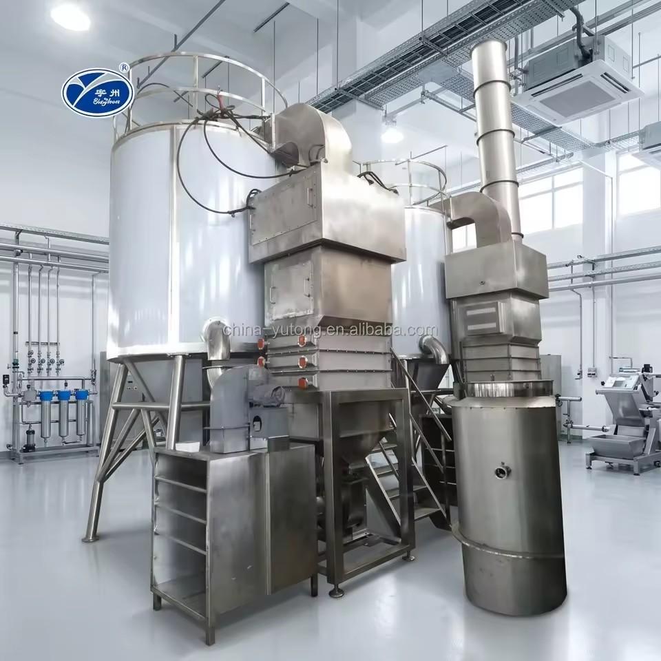 Energy Saving Centrifugal Spray Dryer Dual Heating Spray Drying Equipment SUS304 Spirulina Blue Algae Protein
