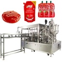 6 Nozzles Automatic Spout Pouch Filling Capping Machine for Sauce Juice Shampoo & Chemical Liquids with Gear Components