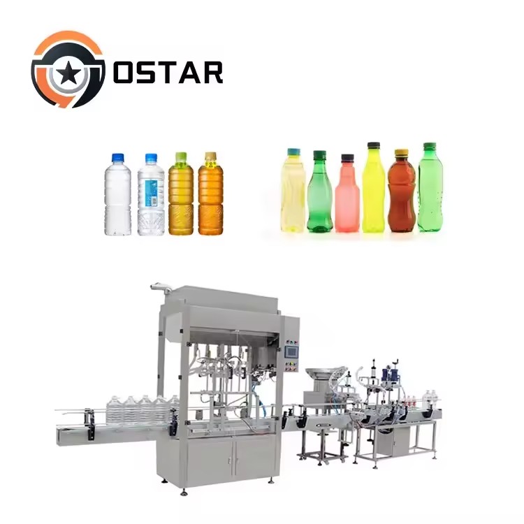 High Efficiency Automatic Liquid Filling and Capping Machine for Juice Drinking Water Beverage Packing Machine