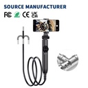 Industrial 6.4mm Lens IP67 Waterproof LED Illumination Snake Boroscopio Endoscope Camera 20MP Sensor 88 Field View 20fps