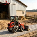 Small Telescopic Wheel Loader High Digging Power For Farm Shoveling Quarry Material And Site Excavation Work