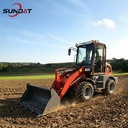 Boom Mini Backhoe Loader Compacted Small Telescopic Diesel 1 Year Warranty High Digging Power