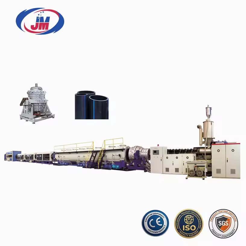 High Speed Plastic HDPE Pipe Extrusion Machine 315mm 630mm Twin Screw JUMU Brand