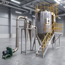 ZLU Industrial Stainless Steel Spray Dryer for Food Processing-Energy-Saving Multi-Heating (Gas/Electric) PLC Controlled Jiangsu