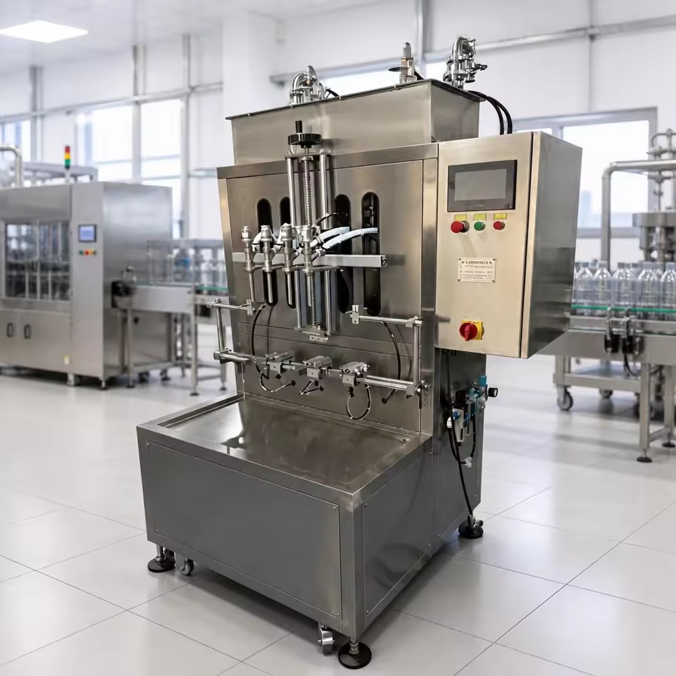 Magnetic Pump Liquid Bottle Filling Machine BGZ-4A 10-25000ML for Food Chemical Fits Plastic/Glass/Metal Bottles