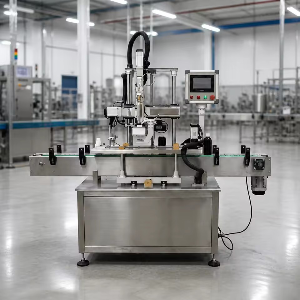 High Precision Servo Cap Placing Machine GZFG-1A Plastic Glass Metal Beverage Bottles Packaging Production Line
