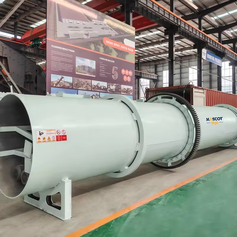 Rotary Drum Dryer Machine High Efficiency Energy Saving Sand Drying Equipment 50TPH Sand Dryer for River Sand Manufactured Sand