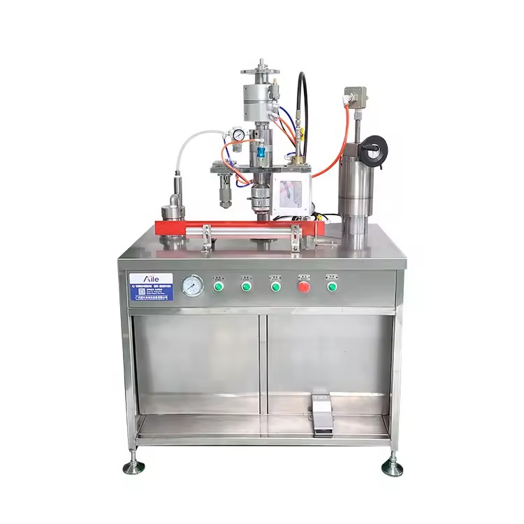 Hair Dye Spray Deodorant Air Freshener Pneumatic Motor Beverage 200ml Three-in-one Semi-automatic Aerosol Filling Machine