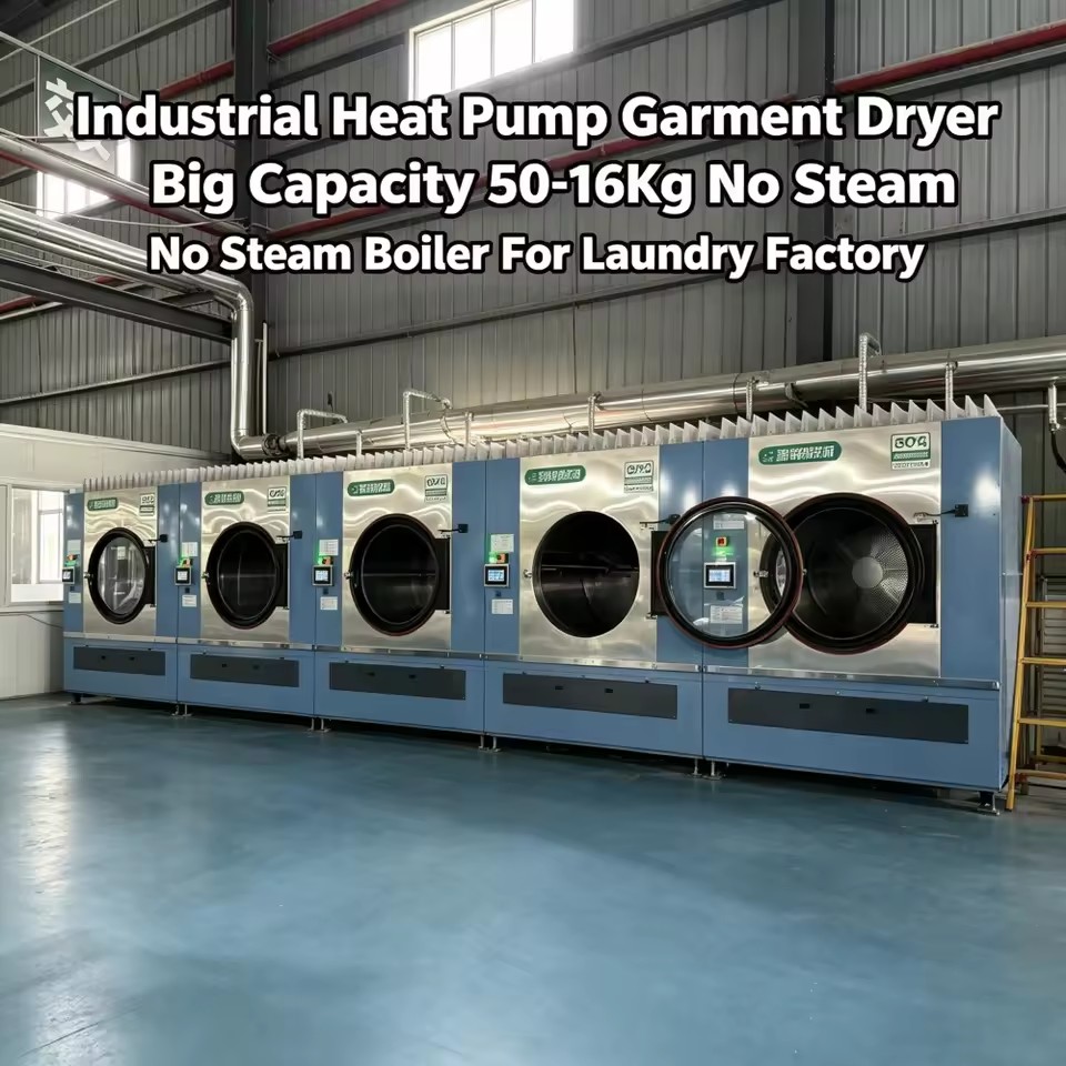 Heat Recovery Heat Pump Dryer Ultra High Temp Industrial Drying Machine Economic Friendly for Towels Jeans Underwear