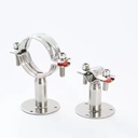 Stainless Steel Sanitary Tube Support Round Pipe Holder Hanger Clamp Pipe Fittings