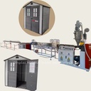 PP Outdoor Tool Shed Equipment and PVC Plastic Steel Door & Window Profile Extrusion Lines with Complete Specifications.