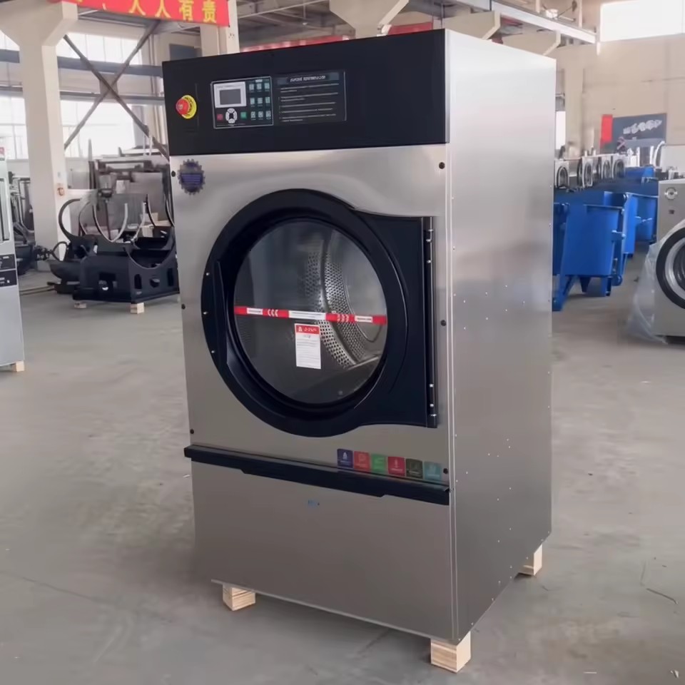 22kg Electric 220V Three Phase High Efficiency Fully Automatic Industrial Tumble Dryer with Steam for Hotels Commercial Laundry
