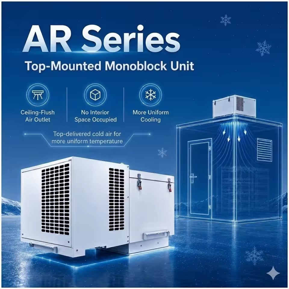 3.5hp Durable Energy Saving Automatic Condensing Roof Mount Monoblock Refrigeration Freezer Unit for Compressor Motor