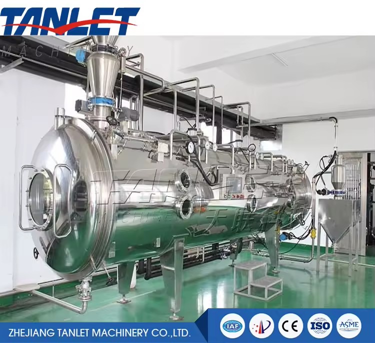 Continuous Vacuum Belt Dryer for Particles Industrial Powder Dehydration Machine for Lithium New Energy Chemical Product