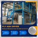 Bottom Ash Drying Plant Rotary Dryer Equipment for Wet Ash Residue Recycling High Thermal Efficiency