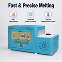Mini Melting Furnace 1kg Gold Smelter Portable Induction Electric Heating Digital Temperature Control Jewelry Casting Equipment